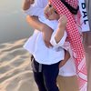 Potret Gemas Rayyanza Cosplay Jadi Habibi Saat di Qatar, Kaku Digendong Rafhatar Malah Kayak Boneka