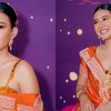 Deretan Potret Shenina Cinnamon di FFI 2022, Tampil Anggun dengan Gaun Serba Orange