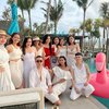 10 Potret Birthday Trip Titi Kamal ke Bali, Tampil Menawan dan Awet Muda dengan Baju Merah Merona