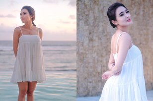 7 Potret Cantik Wika Salim Kenakan Sundress Putih, Tampil Menawan Bermandikan Cahaya Matahari