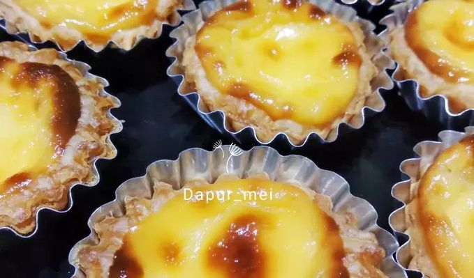 Resep Egg Tart Portuguese Instant Puff Pastry