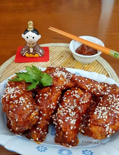 Resep Olahan Ayam yang Lagi Hits  - Korean Spicy Chicken Wings