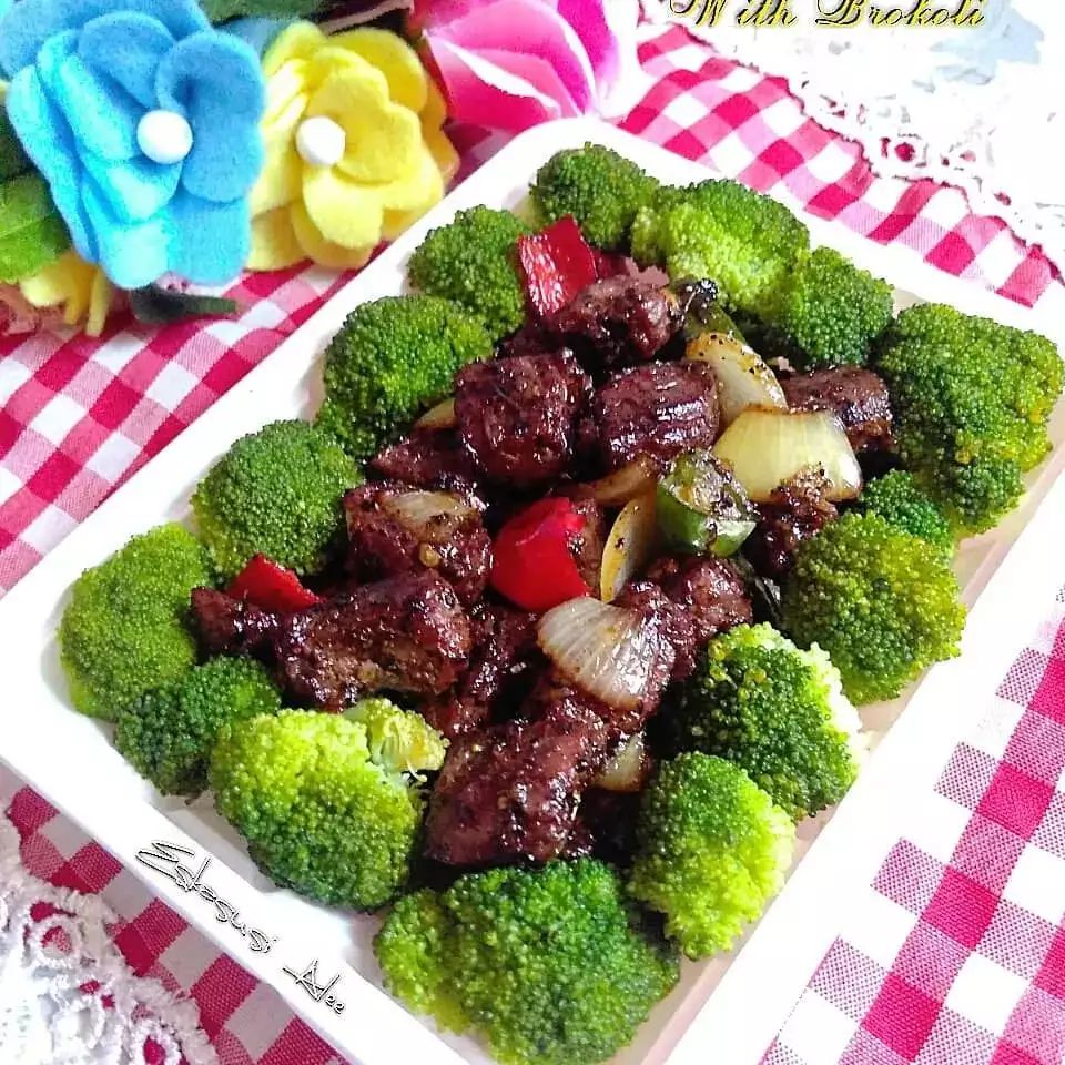 Resep Sapi lada Hitam dengan Brokoli