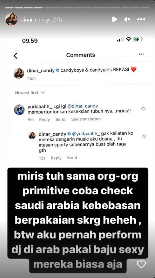Instagram Story Dinar Candy