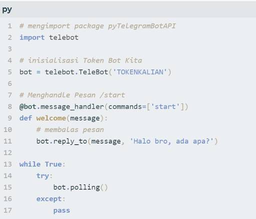 Cara Membuat Bot Telegram dengan Python
