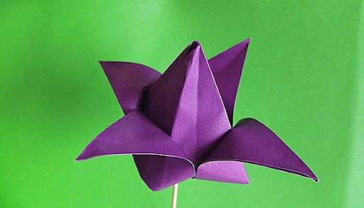 Cara Membuat Bunga Tulip dari Origami