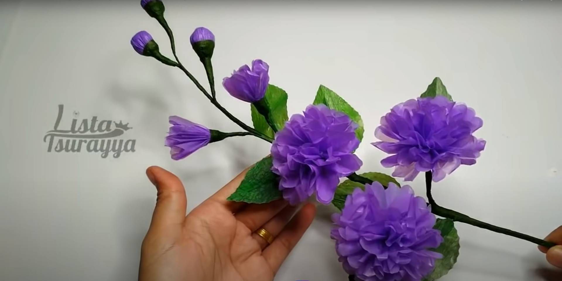 cara membuat bunga dari plastik kresek bekas