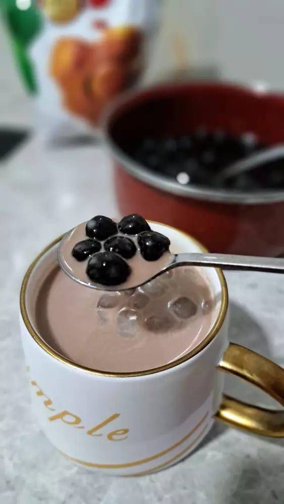 Cara membuat es boba coklat
