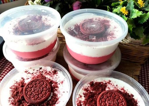 Cara Membuat Es Krim Pop Ice Red Velvet Vanilla