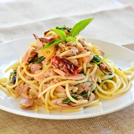 Resep Spaghetti Aglio Olio Tuna