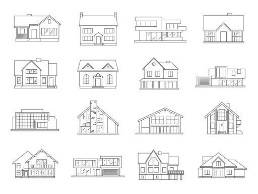 Cara membuat gambar rumah yang mudah