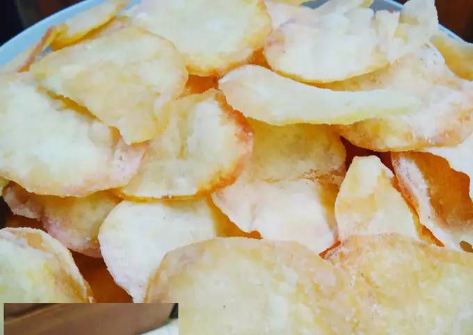 Cara membuat keripik kentang dengan tepung maizena