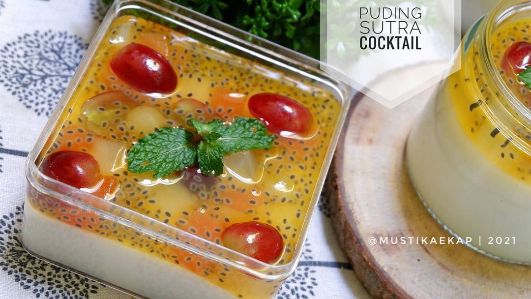 Resep Puding Sutra Buah Cocktail