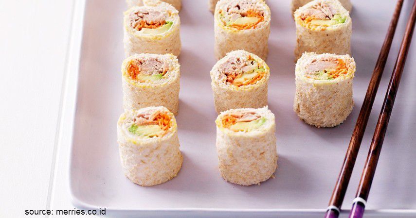 Resep Olahan Roti Tawar - Roti Sushi Roll