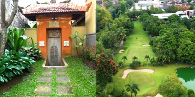 Punya Nuansa Tradisional Bali, Rumah Ovi Dian Ini Miliki Lapangan Golf dan Masjid Pribadi!