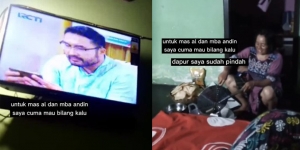 Gak Mau Ketinggalan Sinetron Ikatan Cinta, Ibu Ini Sampai 'Pindahin' Dapur di Depan TV!