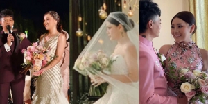 10 Potret Cantiknya Wendy Walters di Hari Pernikahan, Kenakan 4 Gaun Berbeda!