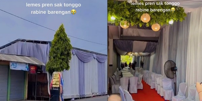 Viral Dua Warga Tetanggaan Nikahan di Hari yang Sama, Tenda Mirip dan Saling Adu Sound