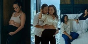 7 Maternity Shoot Terbaru Dhea Ananda dengan Baby Bump yang Udah Besar, Makin Lengket sama Suami
