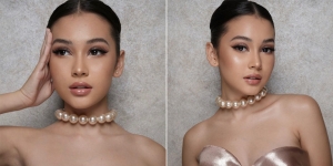 6 Potret Sandrinna Michelle Tampil dengan Makeup Flawless, Kalung Mutiaranya Curi Perhatian!