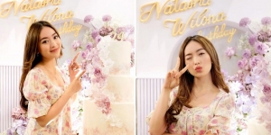 Bertabur Bunga Serba Pink dan Ungu, Ini 10 Potret Perayaan Ulang Tahun Natasha Wilona ke-24 Bareng Sahabat