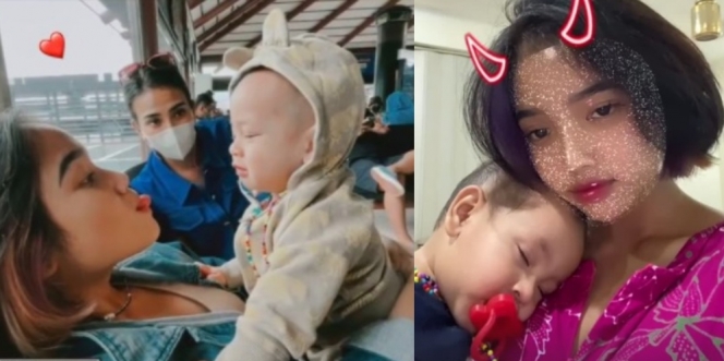 13 Potret Fuji Momong Baby Gala Sejak Bayi, Sudah Lengket dengan Tantenya dari Lahir