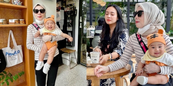 Potret Ibu Dhea Ananda Saat Momong Cucu, Malah Kayak Tante dan Ponakan Padahal Sudah Berkepala 6